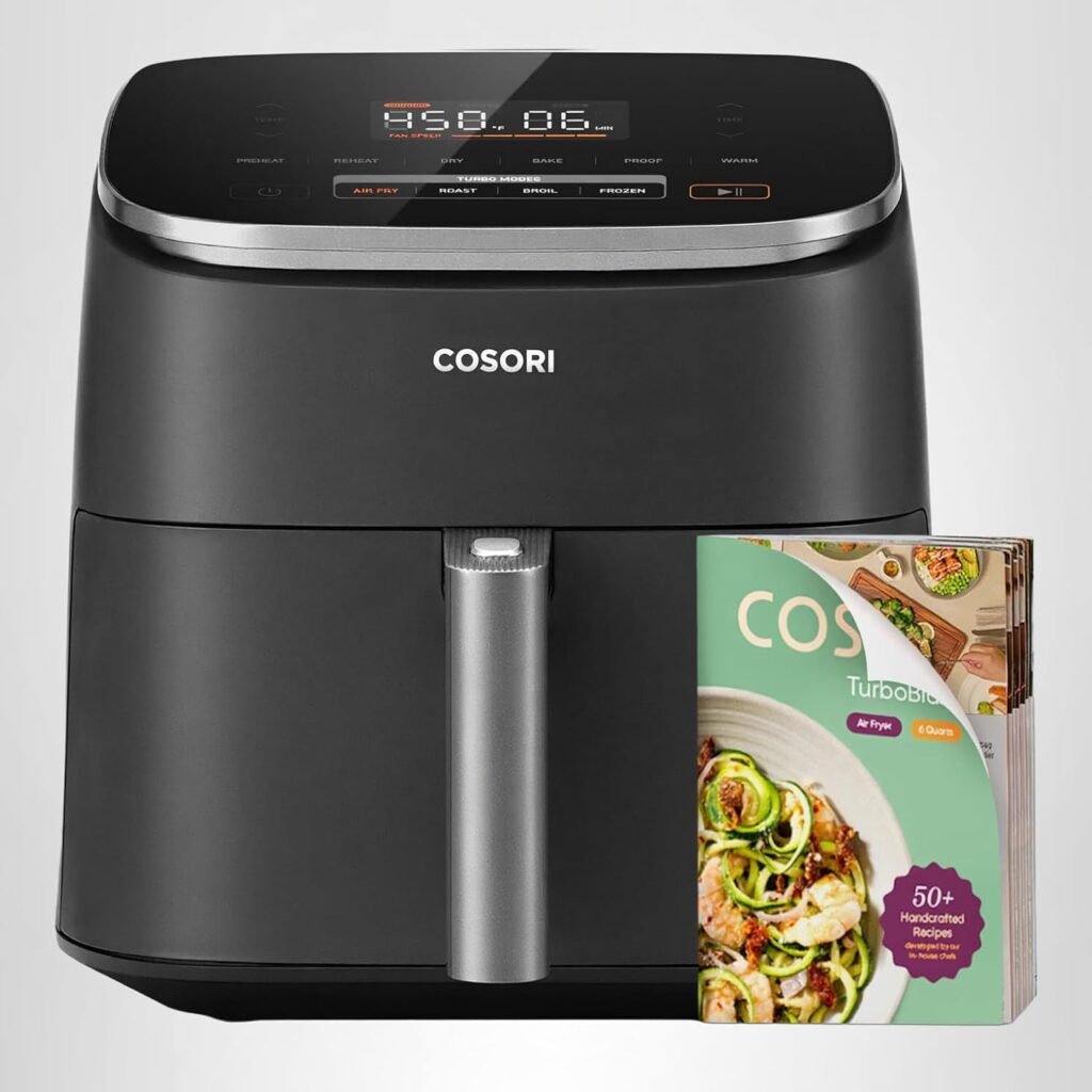 1. Cosori TurboBlaze 9-in-1 Air Fryer 6 Qt