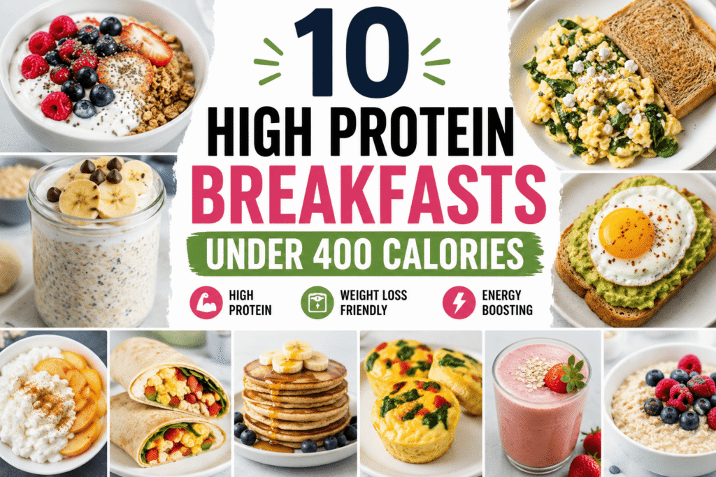 10 high protein breakfasts under 400 calories easy & healthy ideas