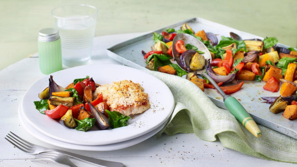 Baked Cod with Veggies