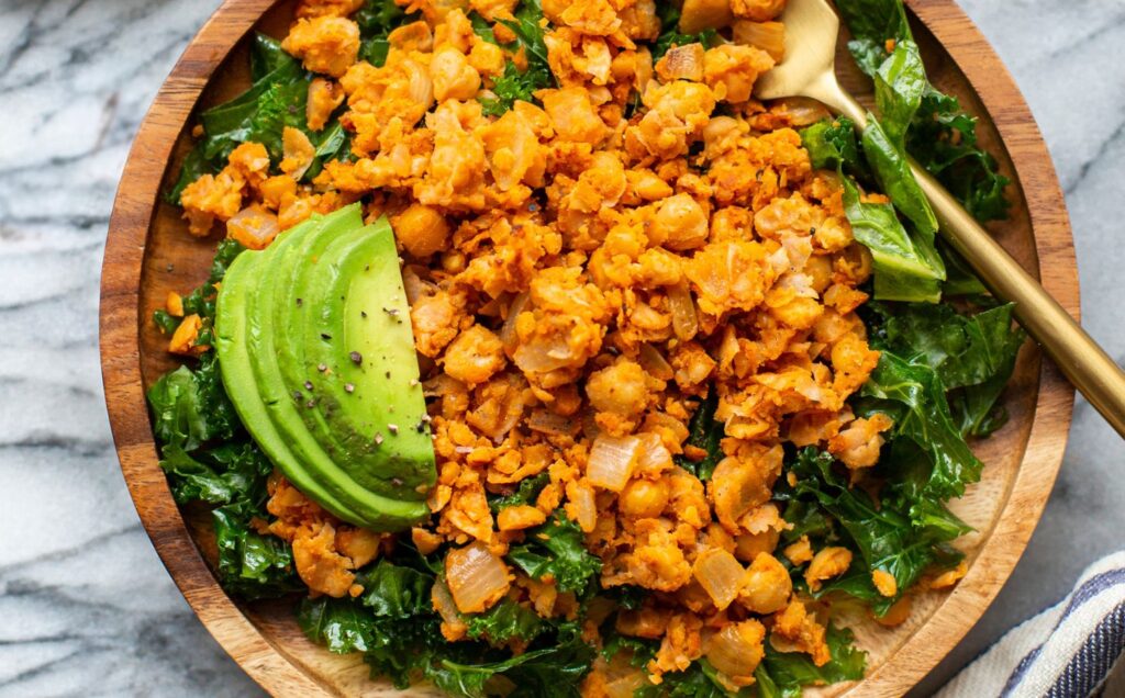 Chickpea Veggie Scramble