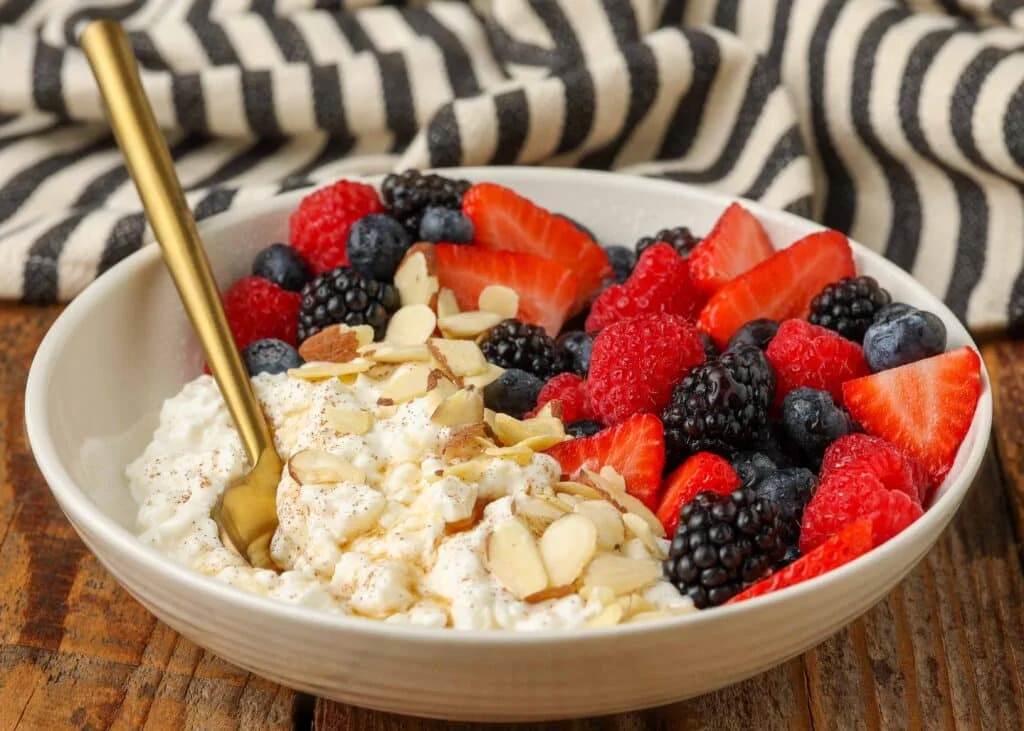 Cottage Cheese Fruit Bowl