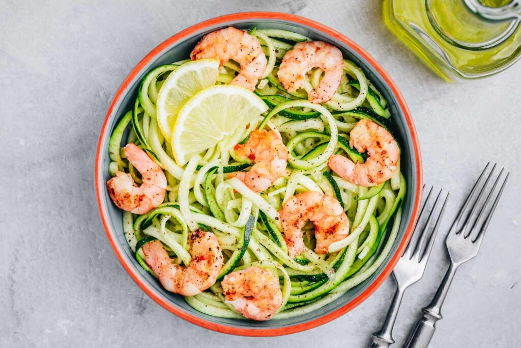 Shrimp Zoodle Scampi