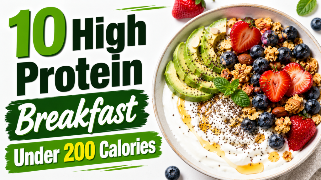 10 High Protein Breakfast Under 200 Calories